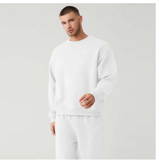 Men's Crewneck Pullover Sweatshirt - Comfortable Fleece Sweatshirt for Casual Wear, Gym, and Outdoor Activities