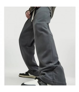 Low Price Sale Classics Heavyweight 350g Comfort Wide Legs Leisure Trousers for Men