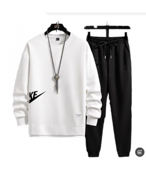 Men's fashionable round neck comfortable loose casual sports suit