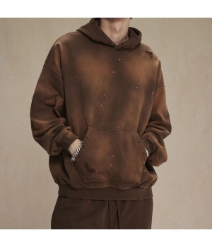 Customizable Designed Blank Casual Luxury Unisex Heavyweight Men's Cotton Hooded Sweatshirts