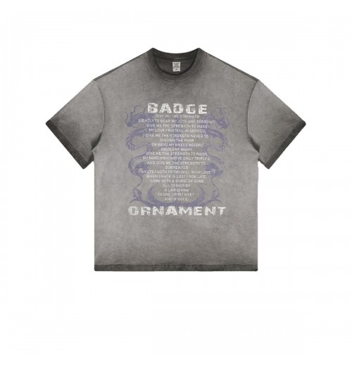 OEM design summer teenager casual 100% cotton knitted o-neck men's t-shirts vintage
