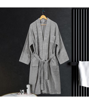 Plus Size Men's Terry Cloth Bathrobe Plush Microfiber Oversized Long XS Size Velour Robe