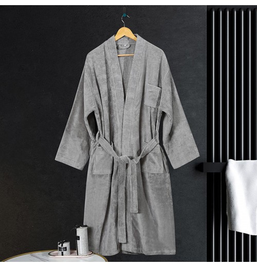 Plus Size Men's Terry Cloth Bathrobe Plush Microfiber Oversized Long XS Size Velour Robe