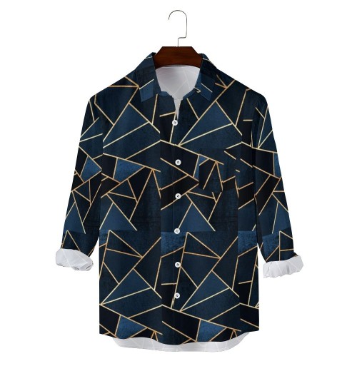 2024 new slim fit men's long sleeve printed shirt 2024 new slim fit men's long sleeve printed shirt