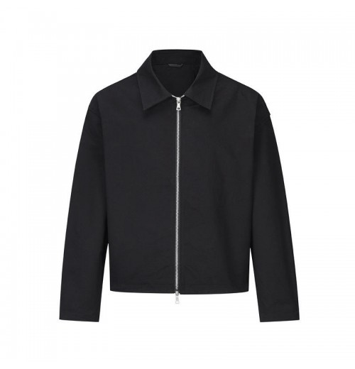 JINTENG unisex Trendy jacket short zipper jacket black windproof fashionable lapel men women jacket JINTENG unisex Trendy jacket short zipper jacket black windproof fashionable lapel men women jacket